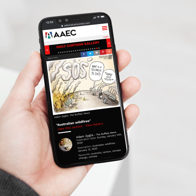 AAEC Web on iPhone